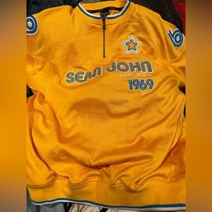 Classic “Sean John”  Diddy clothing brand new yellow shirt.